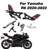 Footrest Aluminum Alloy Adjustable Rearset Foot Rest Foot pegs Motorcycle accessories for Yamaha R6 yzr r6 2020-2022