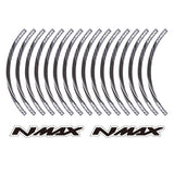 KODASKIN 2D Printing Wheel Rim Emblem Sticker Decal for Yamaha NMAX NMAX125 NMAX155