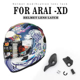 FOR ARAI XD X D Motorcycle Helmets Shield Cover Set Visor Base Plate Visor Lens Lock Latch Accessories