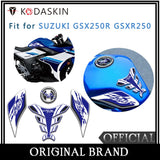 KODASKIN  Fuel Tank Cap Sticker Fish Sticker Sticker Fit For SUZUKI GSX250R  GSXR250 (Blue)