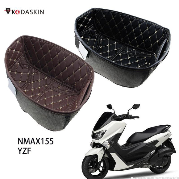 Motorcycle Seat Storage Box Leather For Yamaha NMAX155 N MAX NMAX