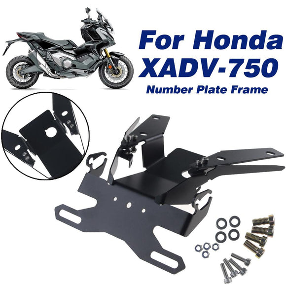 For Honda XADV X-ADV 750 X ADV750 2021 2022 Motorcycle License Plate Bracket Taillight Fixed Number Plate Frame