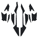 Carbon Fiber Fairing Emblem Sticker Decal Motorcycle Body Full Kits Decoration Sticker For C400X c400x Key version