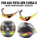 Replacement Motorcycle Helmet Spoiler & Spoiler Screw Helmet Rear Trim Big Tail Parts For AGV Pista GPR Corsa R