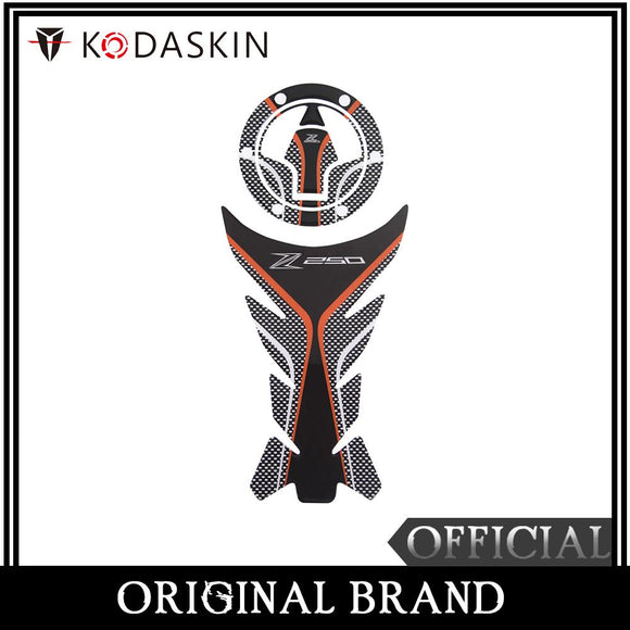 KODASKIN 3D Gas Tank Pad Protector Sticker Decal for Z250 z250 Orange