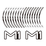 KODASKIN Decal Big Wheel Rim Motorcycle 2D Emblem Round Sticker for NIU M1