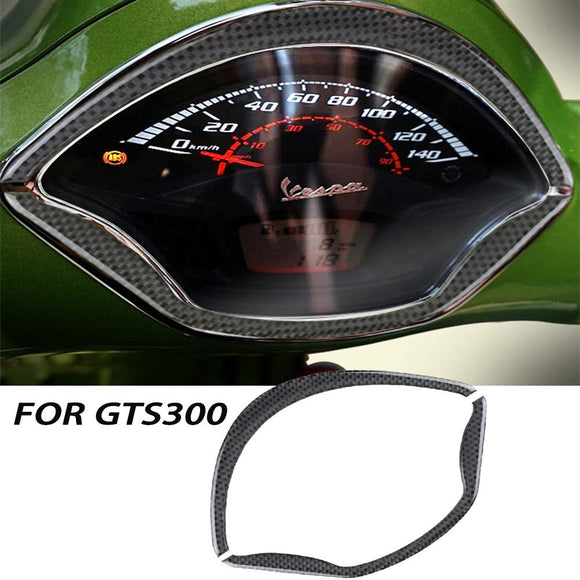 KODASKIN Motorcycle Carbon Fiber Instrument Decoration Sticker  Fit for Vespa GTS300 gts 300