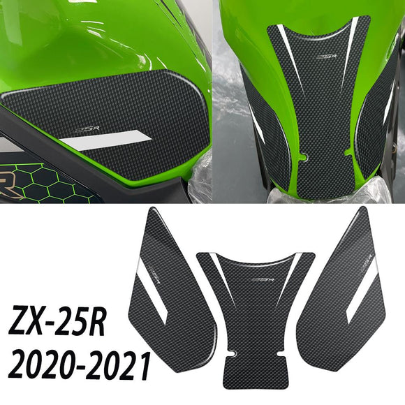 zx25r 3D Motorcycle Carbon Tank Pad For Kawasaki NINJA ZX-25R ZX 25R 2020 2021 Speed Triple Tankpad Protector Decal Stickers