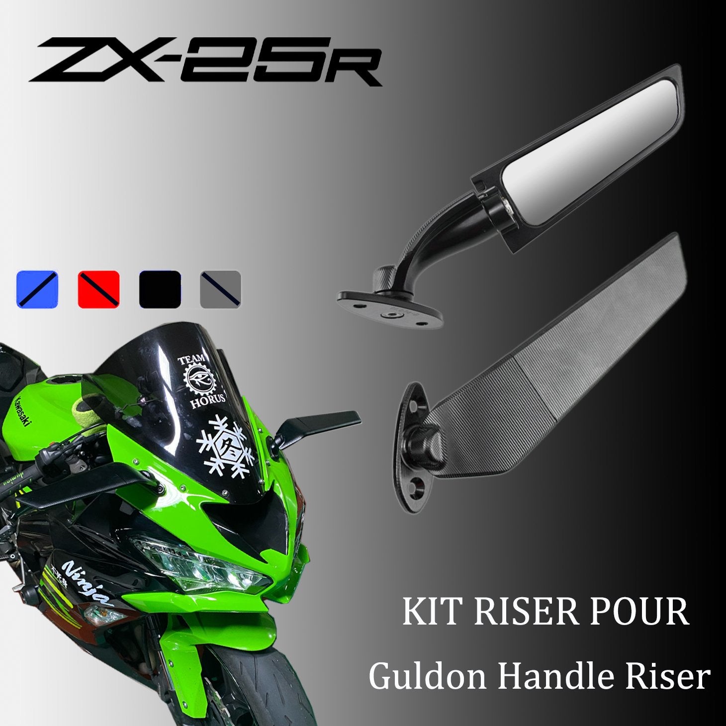 Left Right motorcycle Mirrors Modified Wind Wing Adjustable