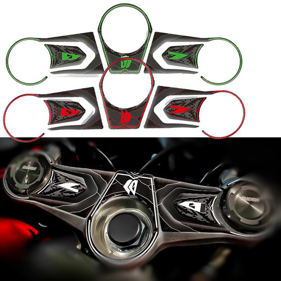 Motorcycle Decal Pad Triple Tree Top Clamp Upper Front End Waterproof Sticker for Honda CB650R